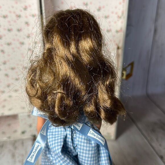 Little Debbie Barbie Blue White Checkered Dress with Case 1976???? READ - Picture 6 of 11